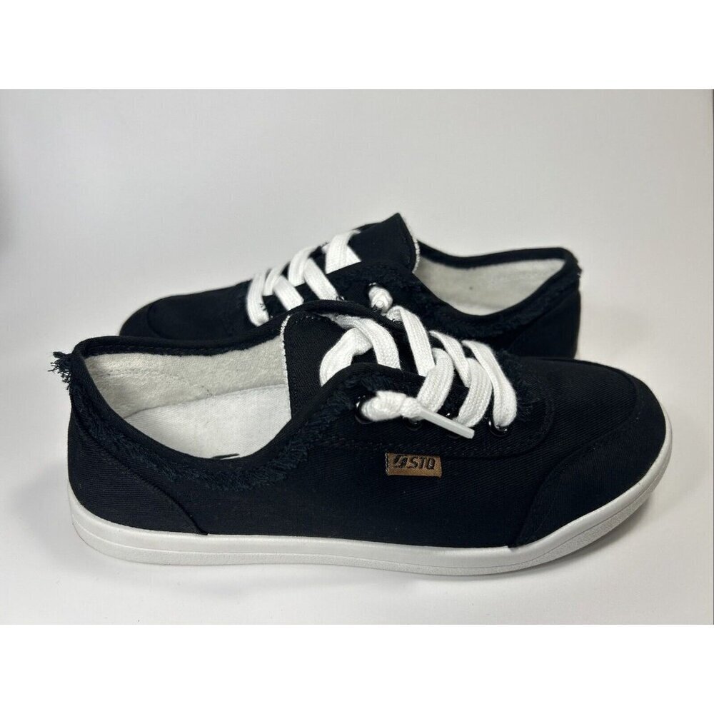 Women’s STQ Slip On Elees Black Shoes - Picture 10 of 11